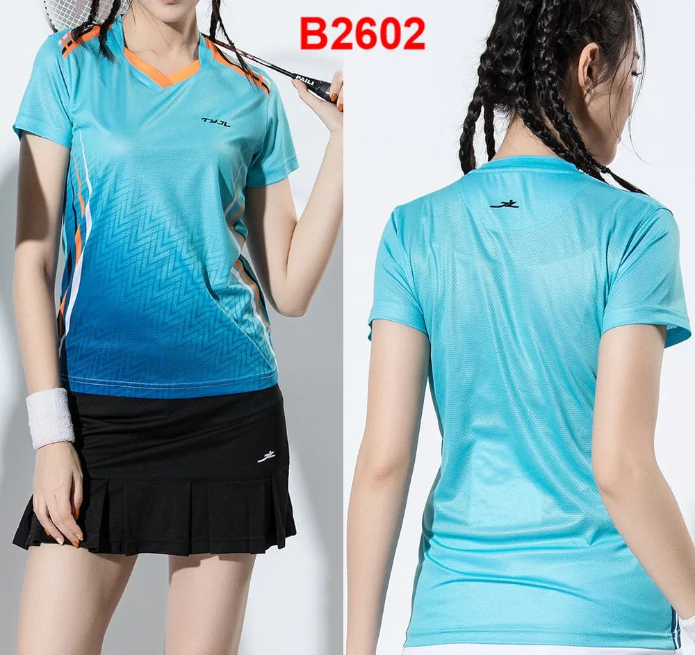 2 Piece Ladies Womens Quick dry Tennis Badminton Tennis Tennis Squash Netball Top Skirt Shorts Set