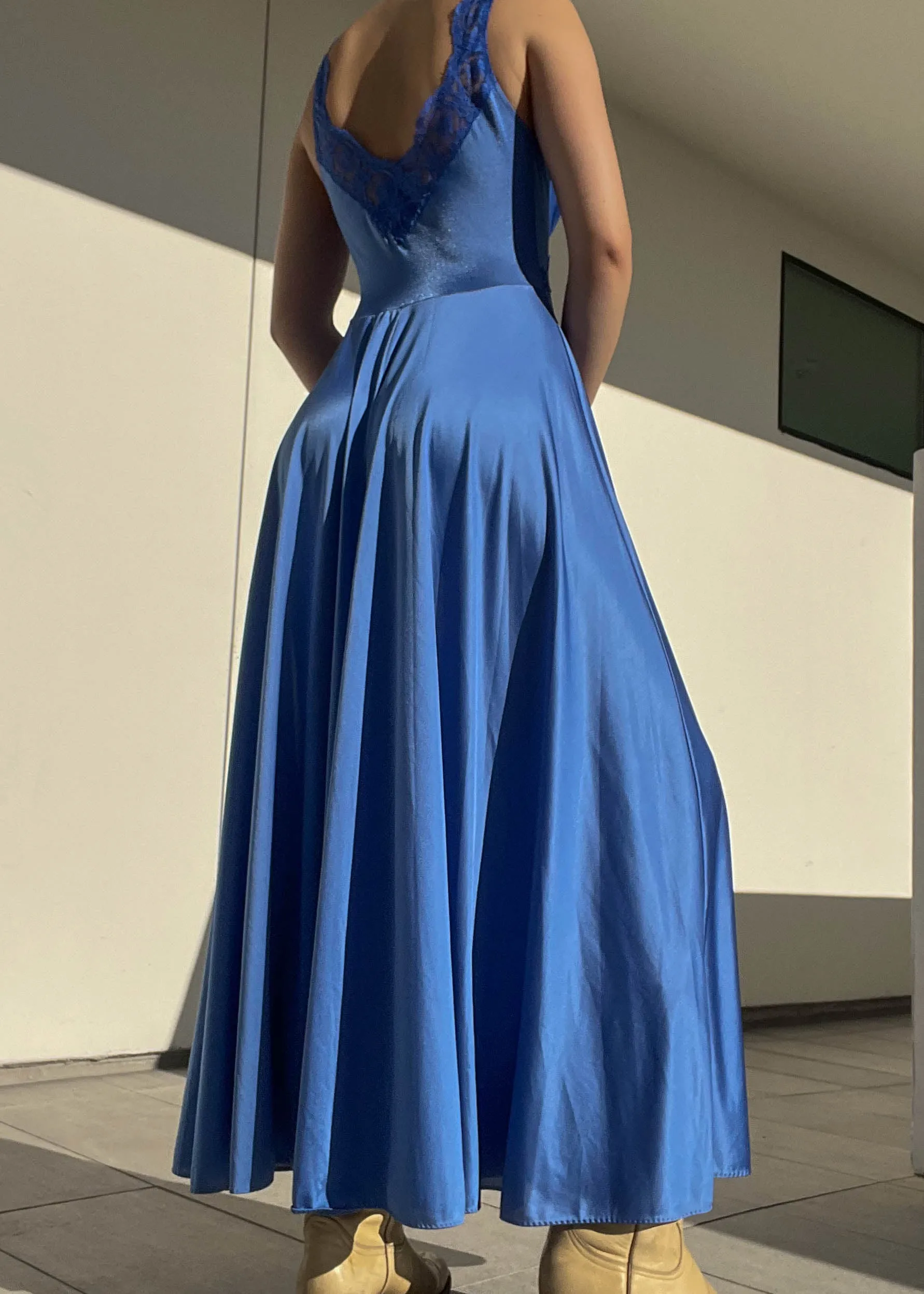 Amaya 70's Blue Maxi Dress (S)