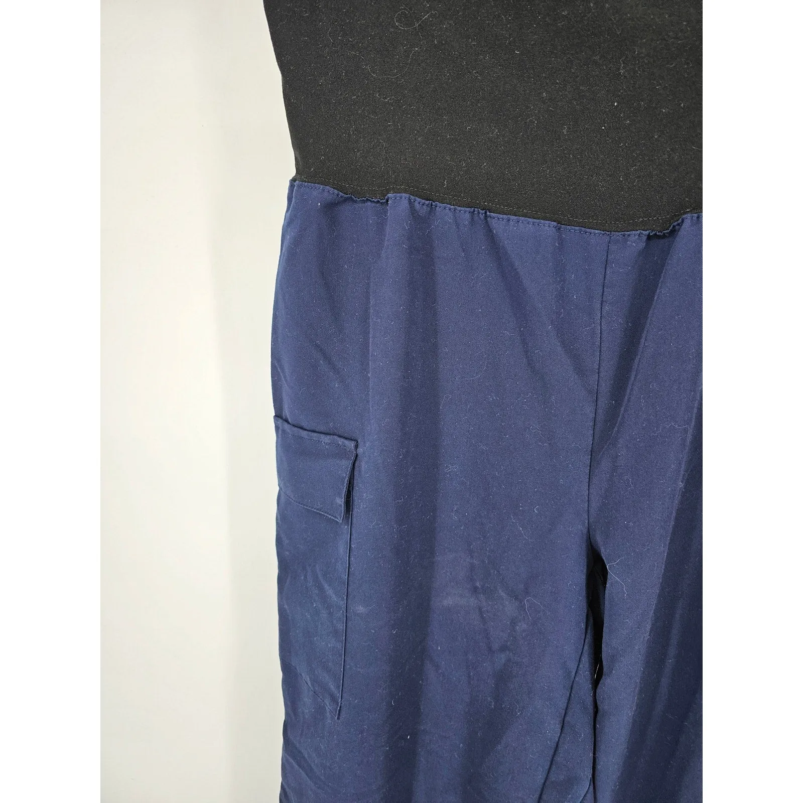 Ave by Medline Womens Sz L Pull On Scrub Pants Dark Blue