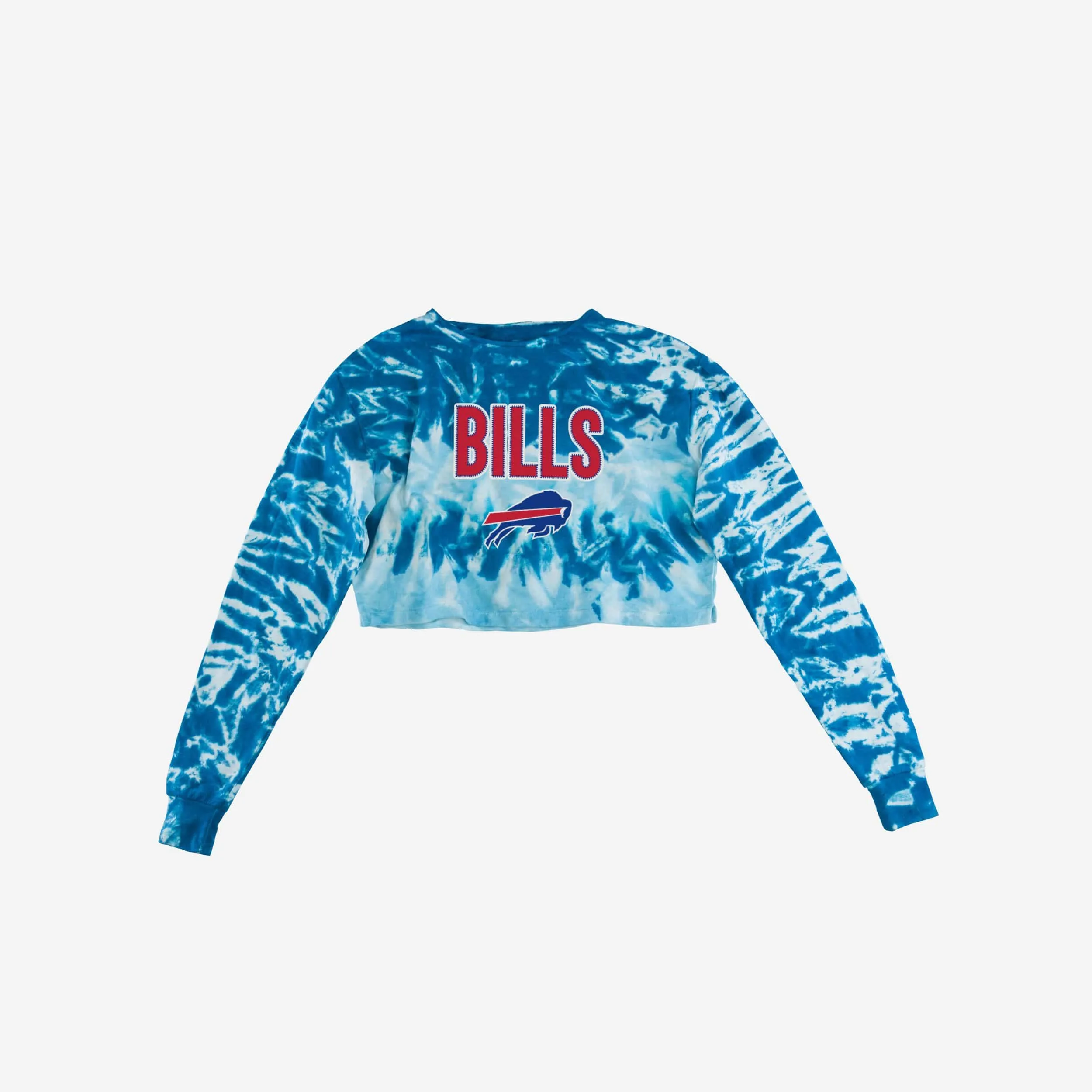 Buffalo Bills Womens Tie-Dye Rush Cropped Sweater