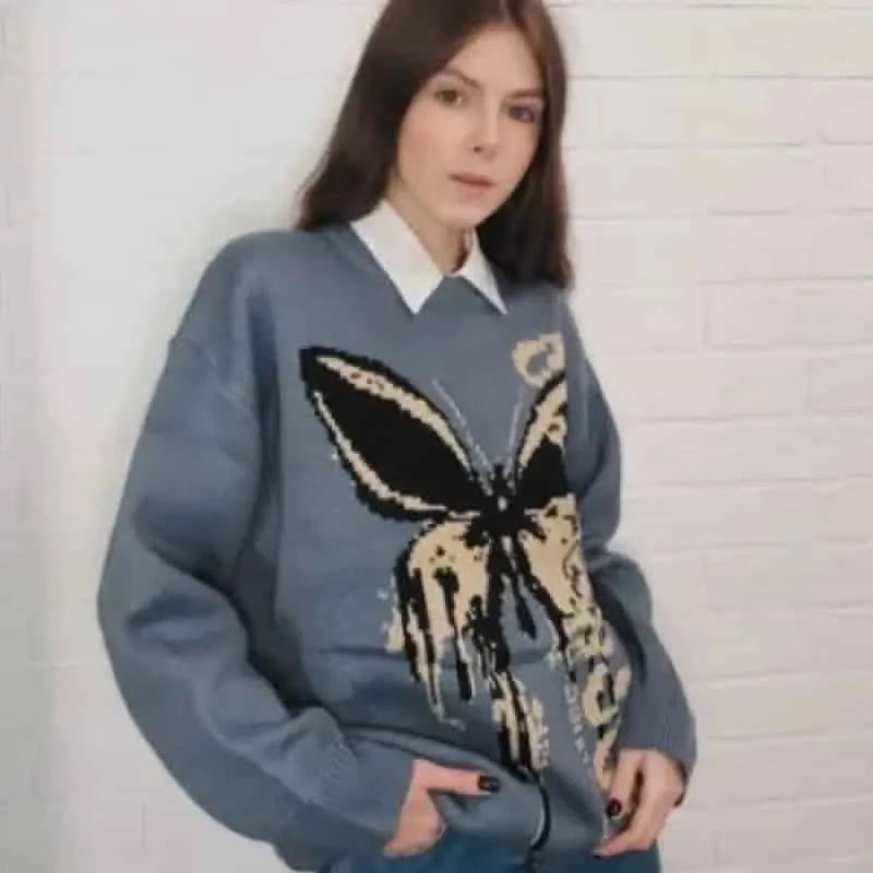 Butterfly Loose Knit Sweater