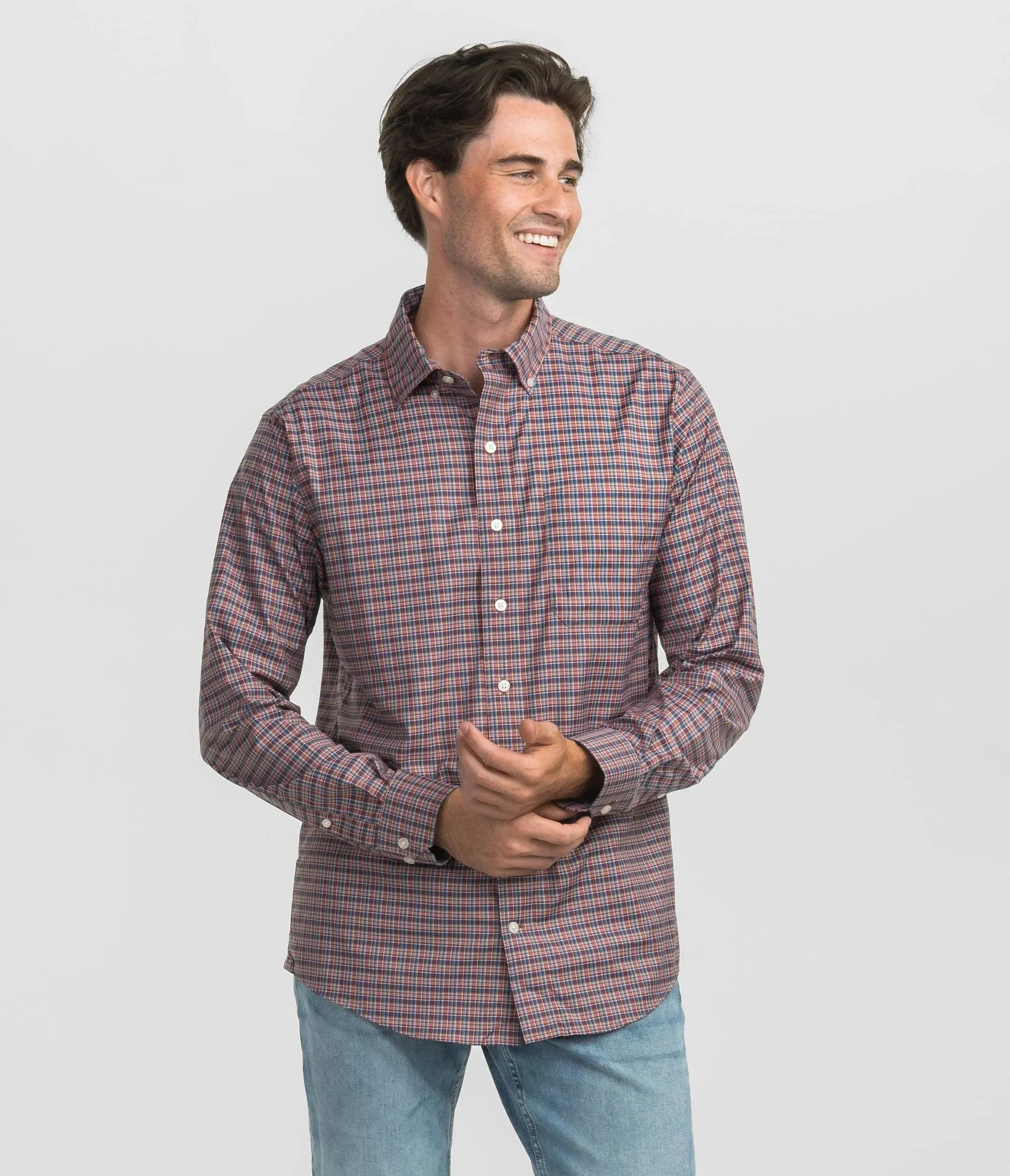 Carver Plaid Button Down in Cinder by Southern Shirt Co.