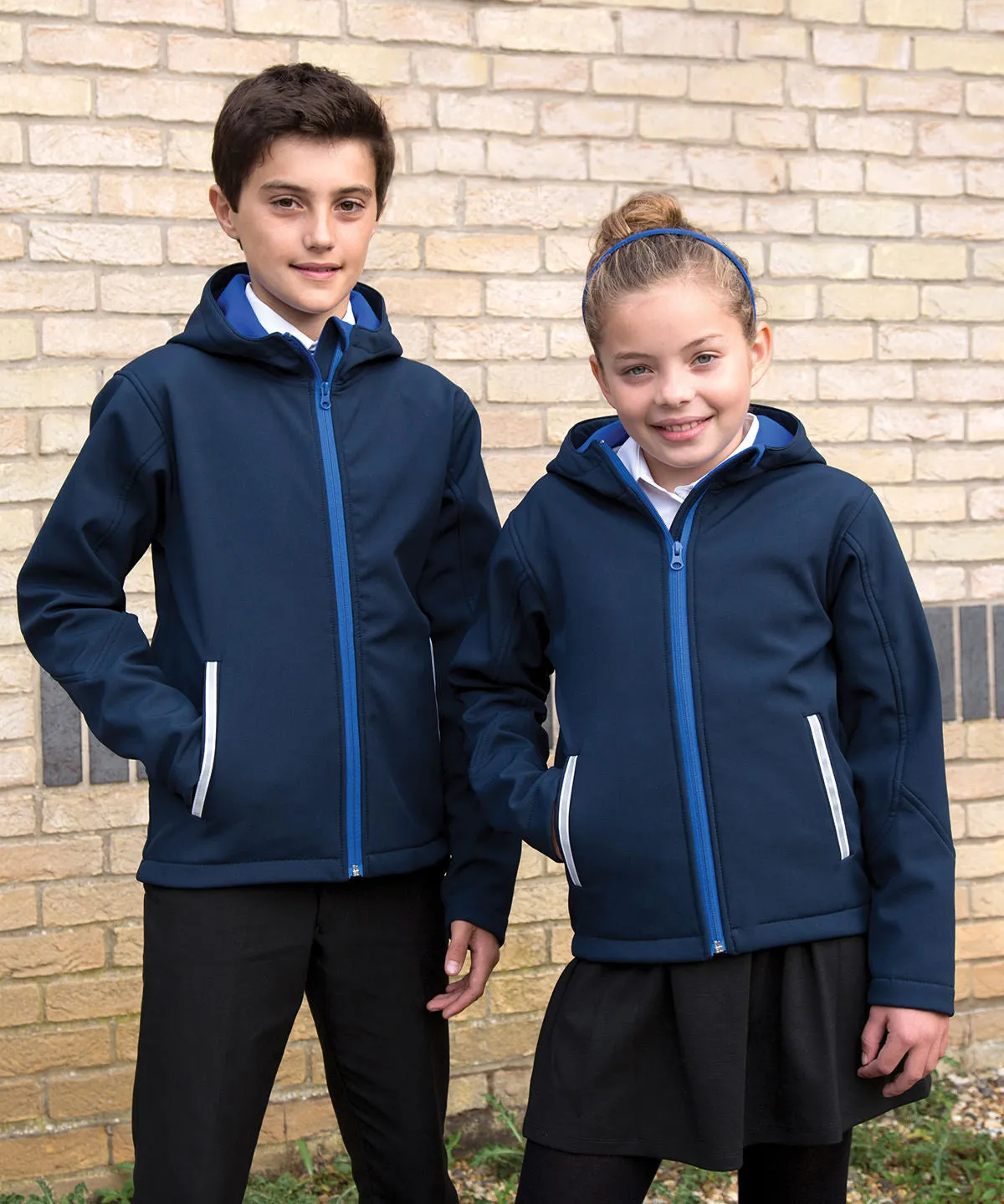 Core junior TX performance hooded softshell jacket