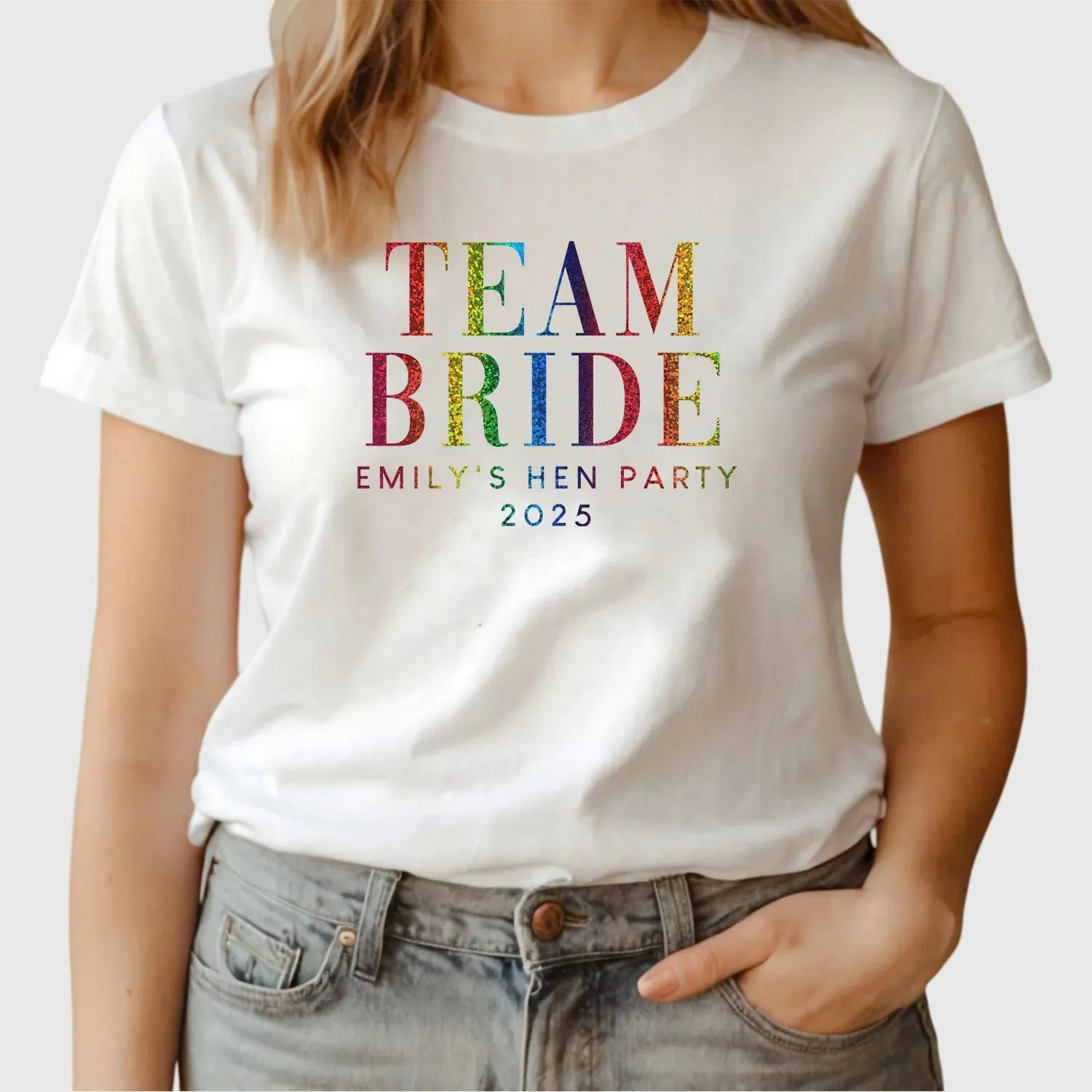 Customisable Hen Party T-Shirts | Team Bride & The Bride