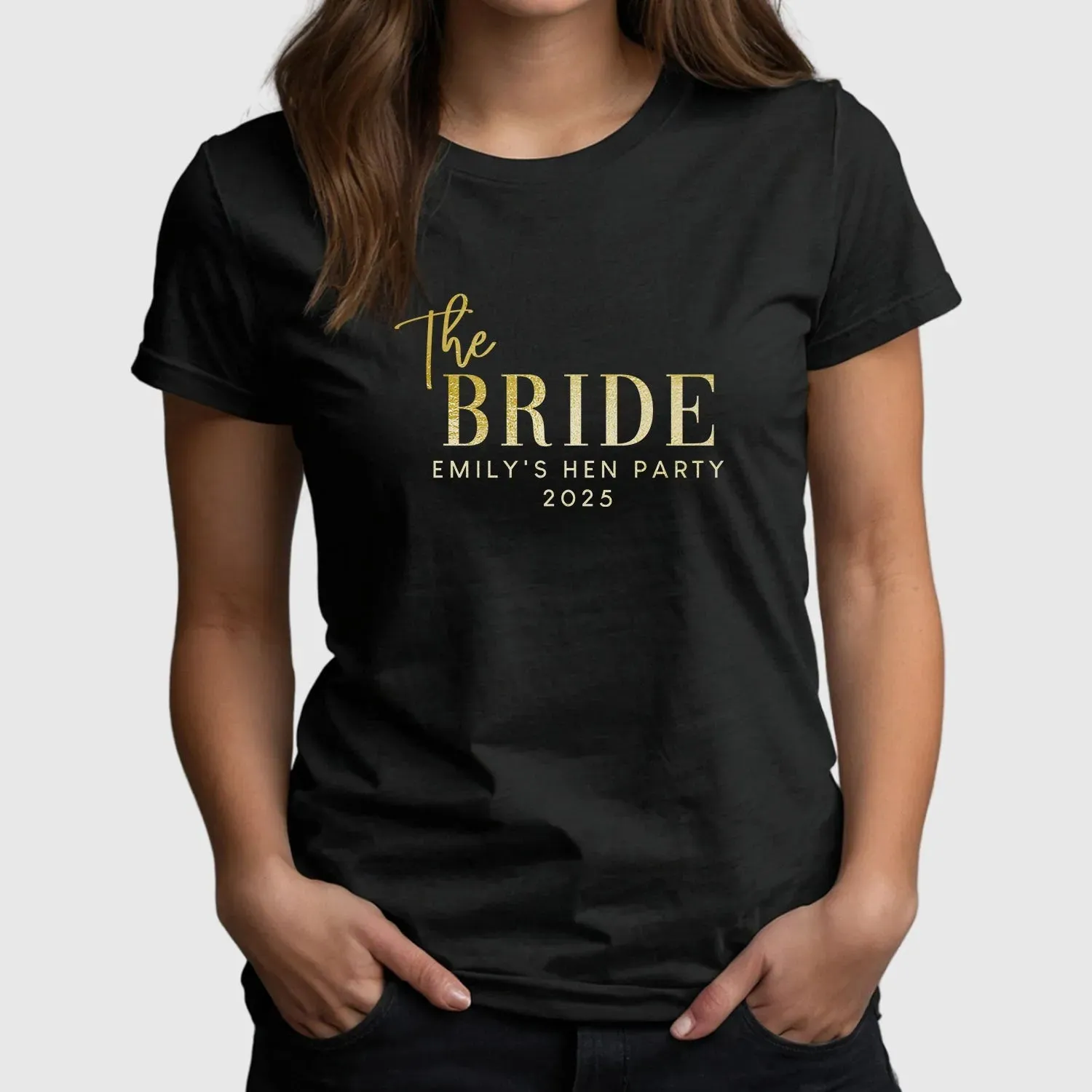 Customisable Hen Party T-Shirts | Team Bride & The Bride