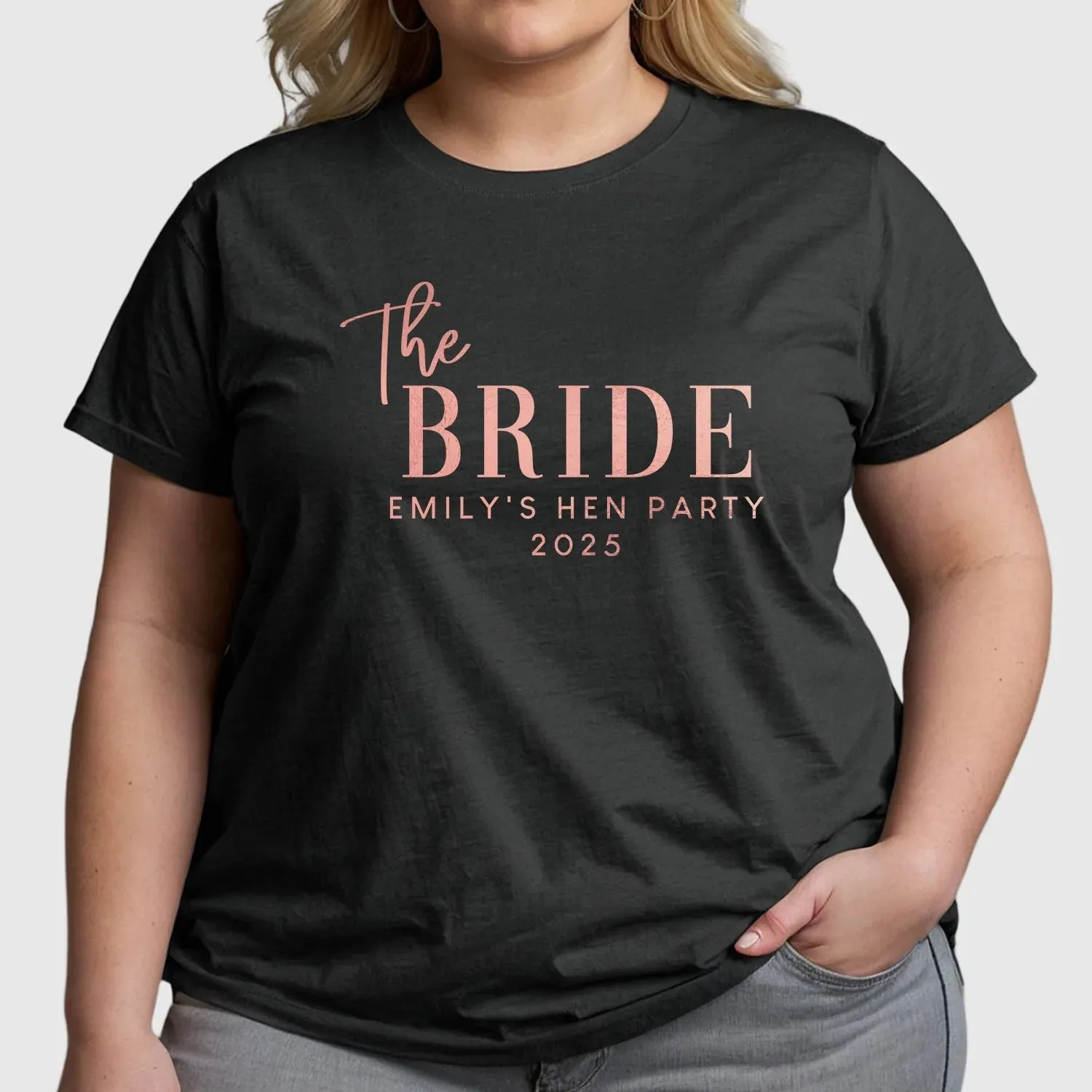 Customisable Hen Party T-Shirts | Team Bride & The Bride