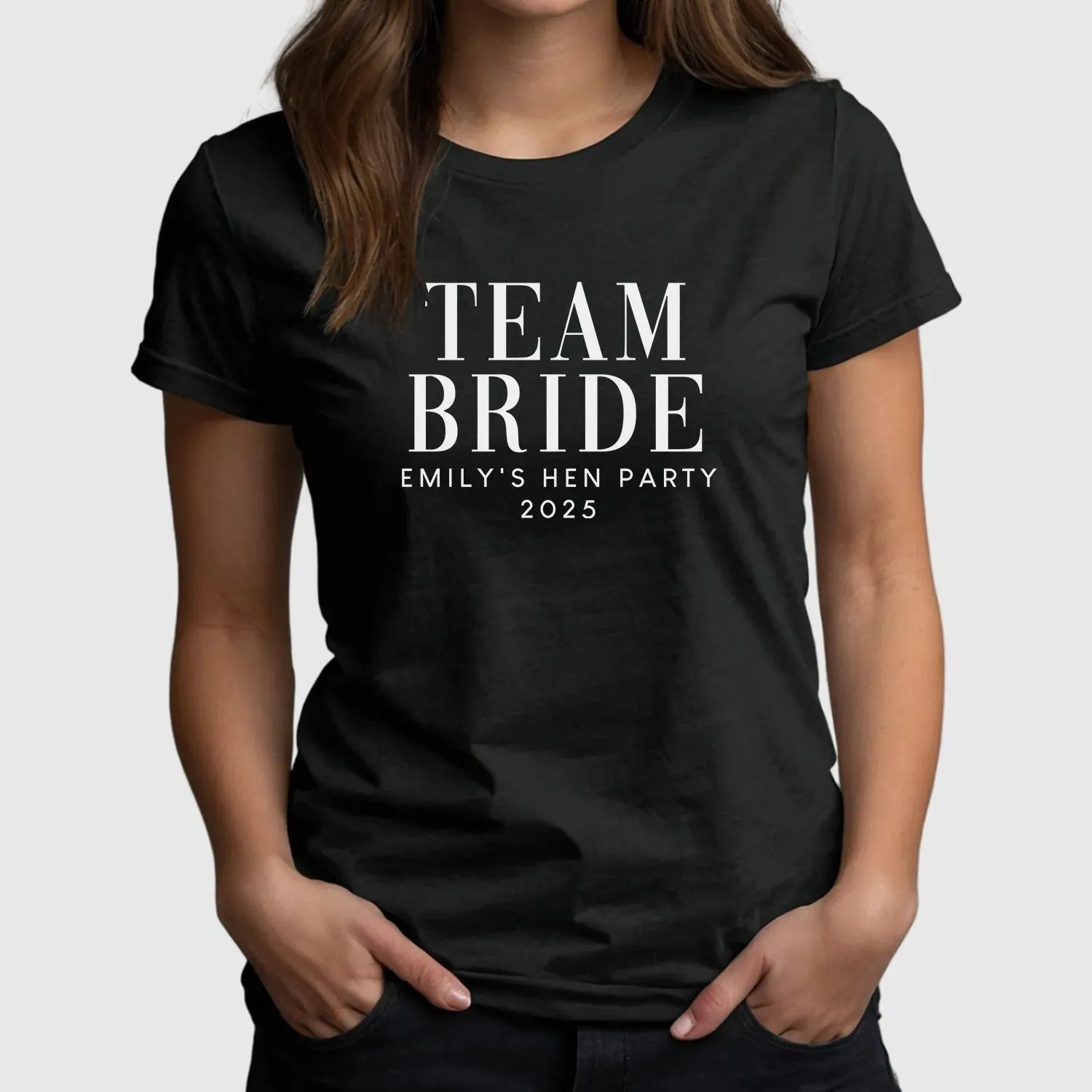 Customisable Hen Party T-Shirts | Team Bride & The Bride