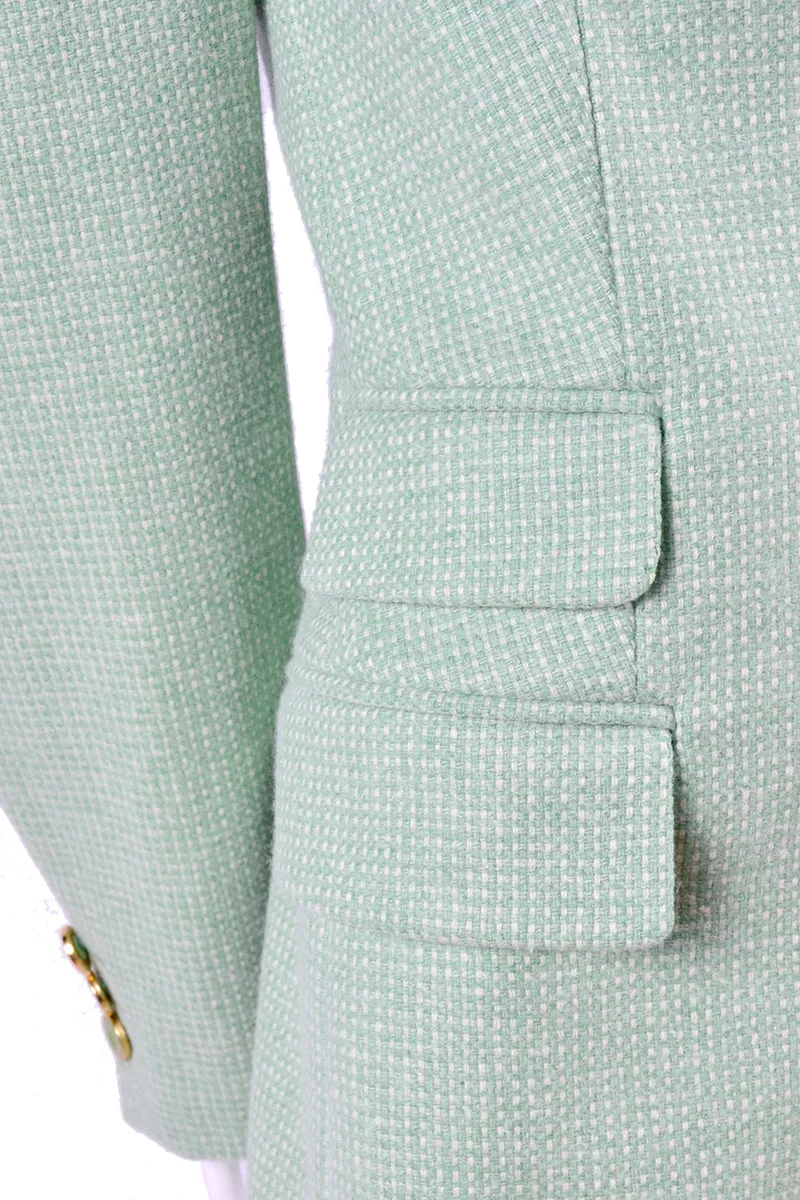 Escada Jacket Margaretha Ley Mint Green Fine Cashmere Vintage Blazer