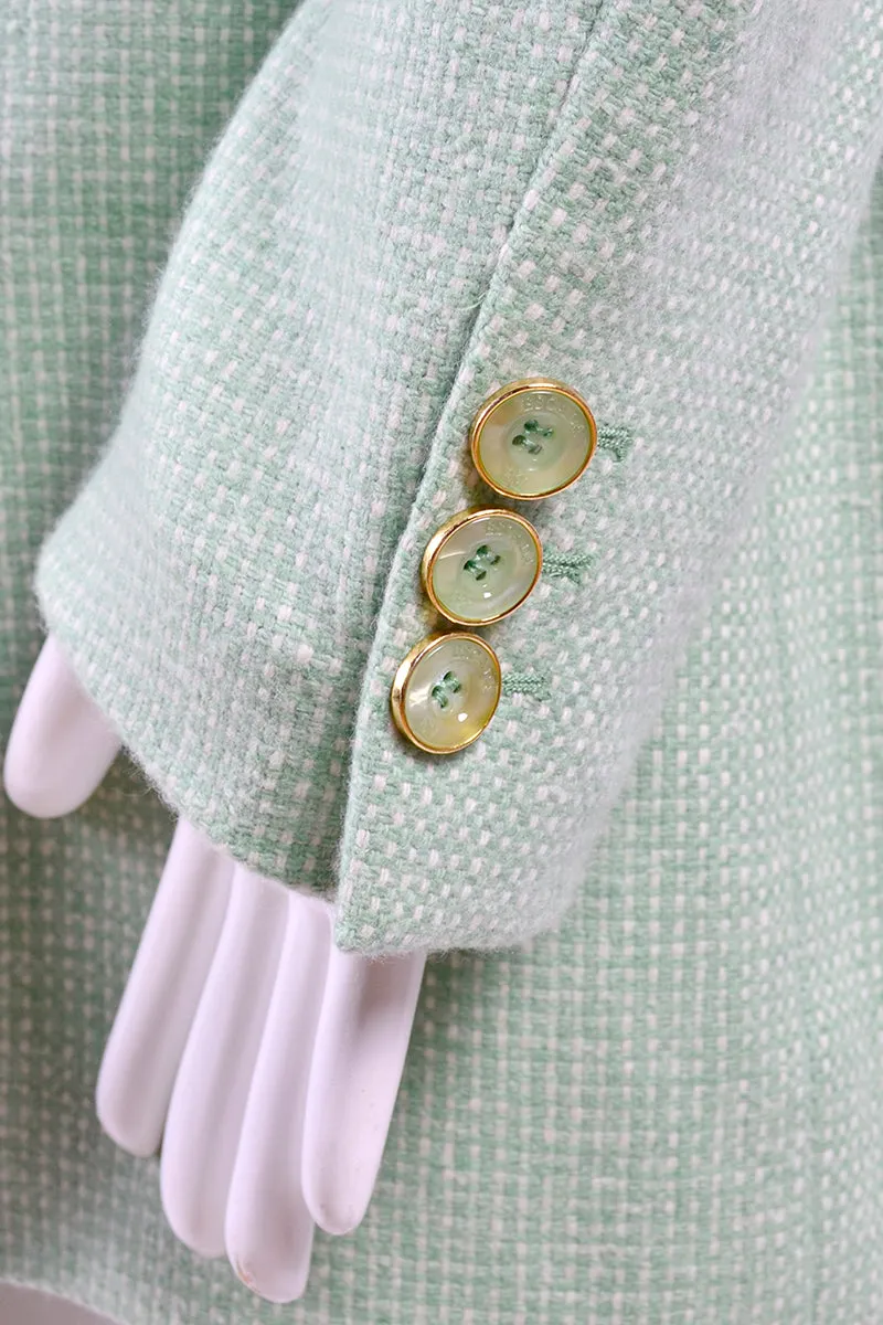 Escada Jacket Margaretha Ley Mint Green Fine Cashmere Vintage Blazer