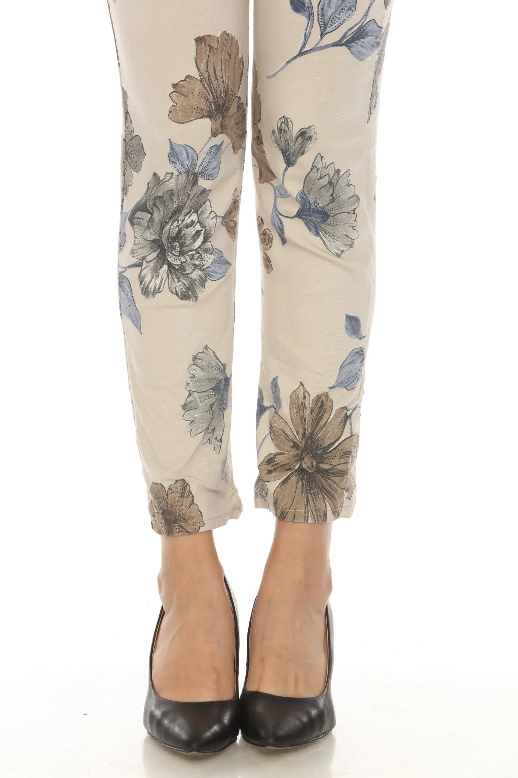 Fall Floral Stretch Pants