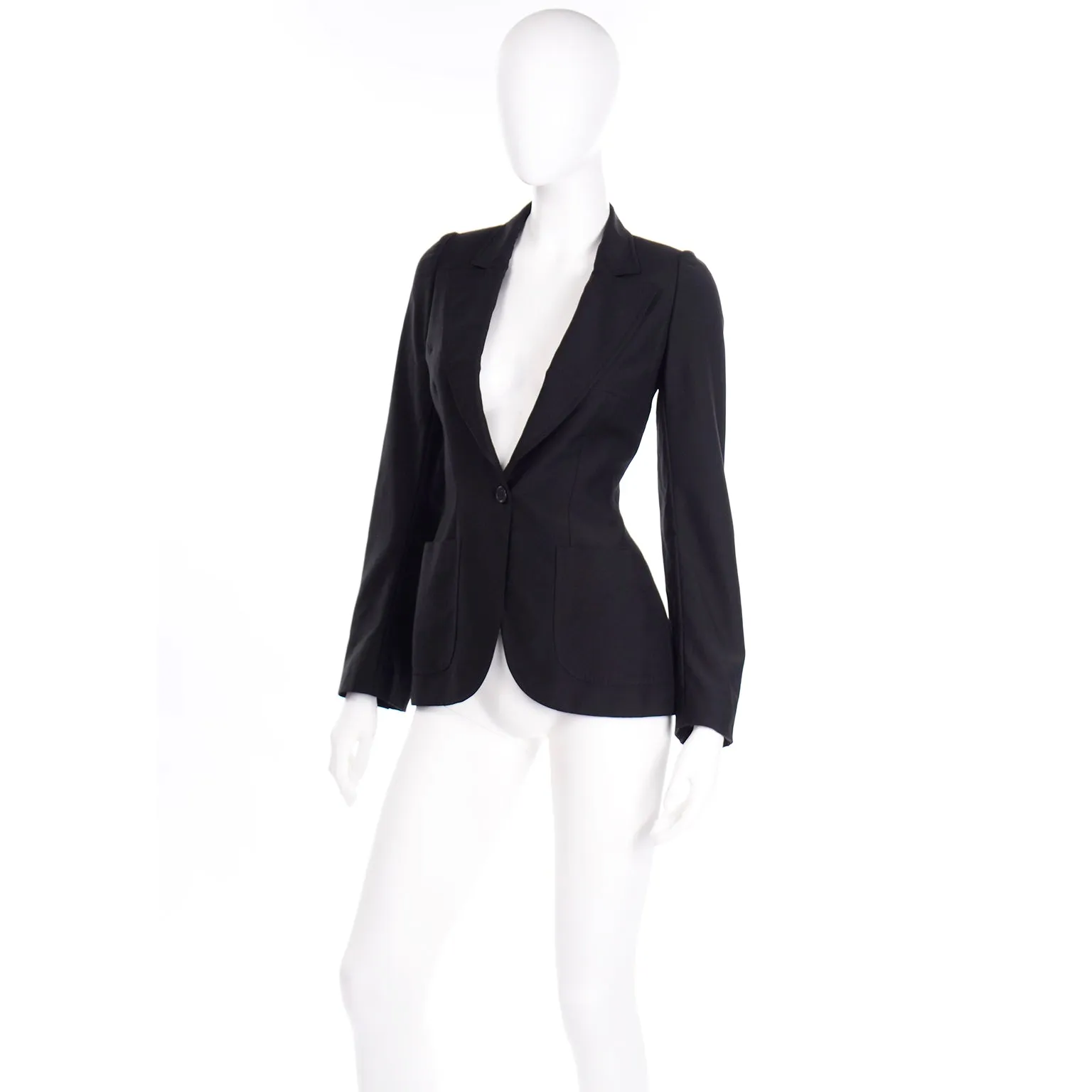 F/W 2000 Alexander McQueen Black Blazer Jacket