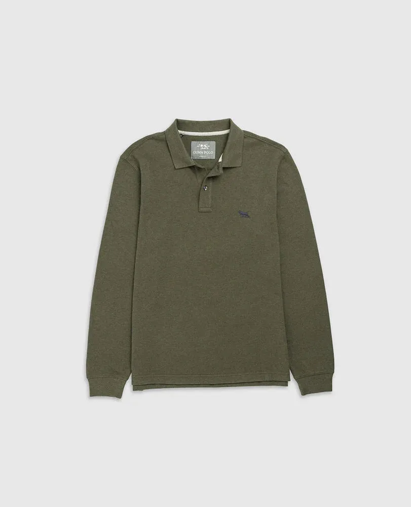 Gunn L/S Polo - Army