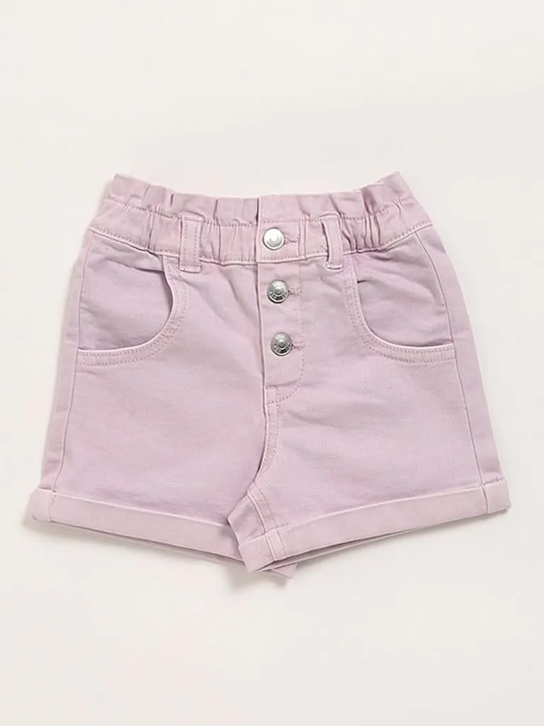 HOP Kids Lilac Denim Shorts