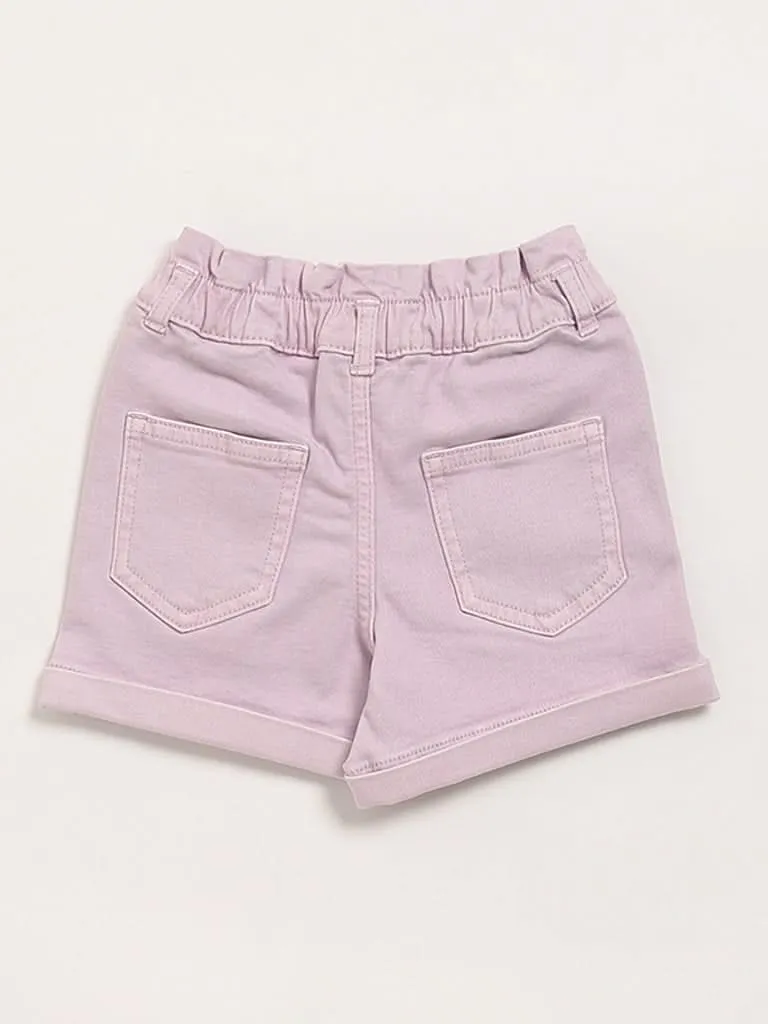 HOP Kids Lilac Denim Shorts