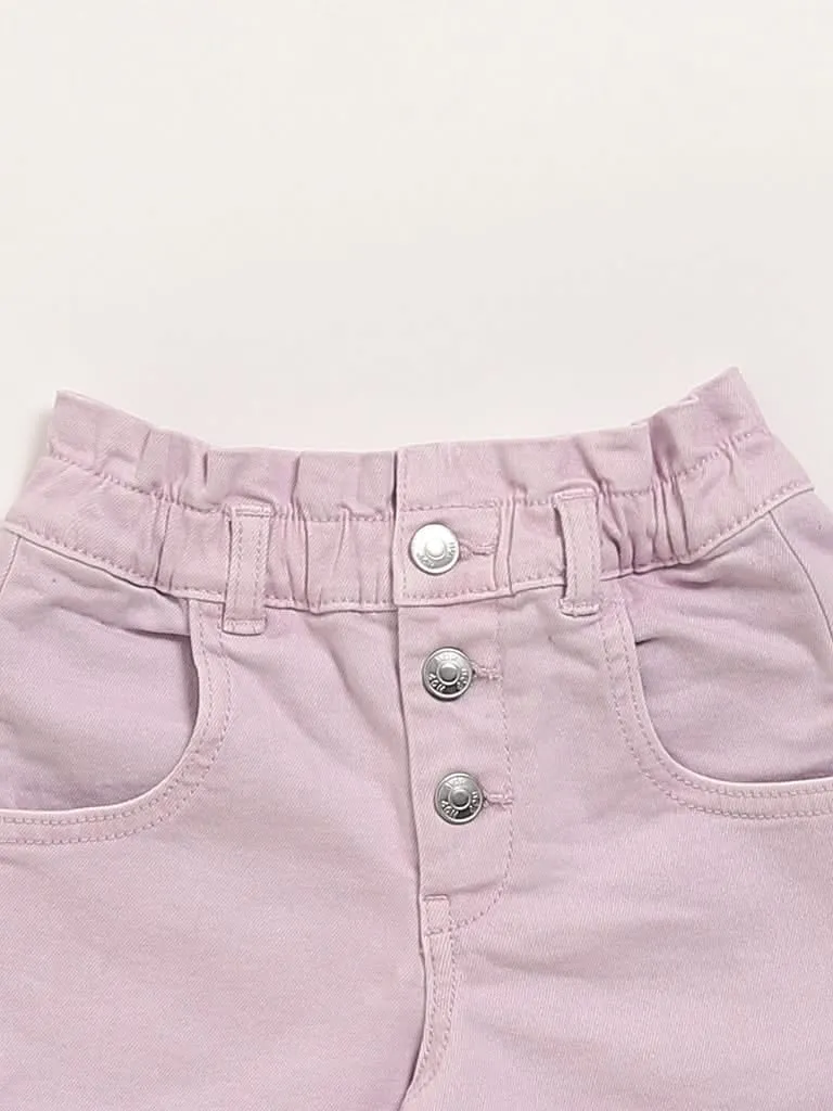 HOP Kids Lilac Denim Shorts