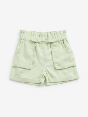 HOP Kids Sage Paperbag Waist Mid-Rise Shorts