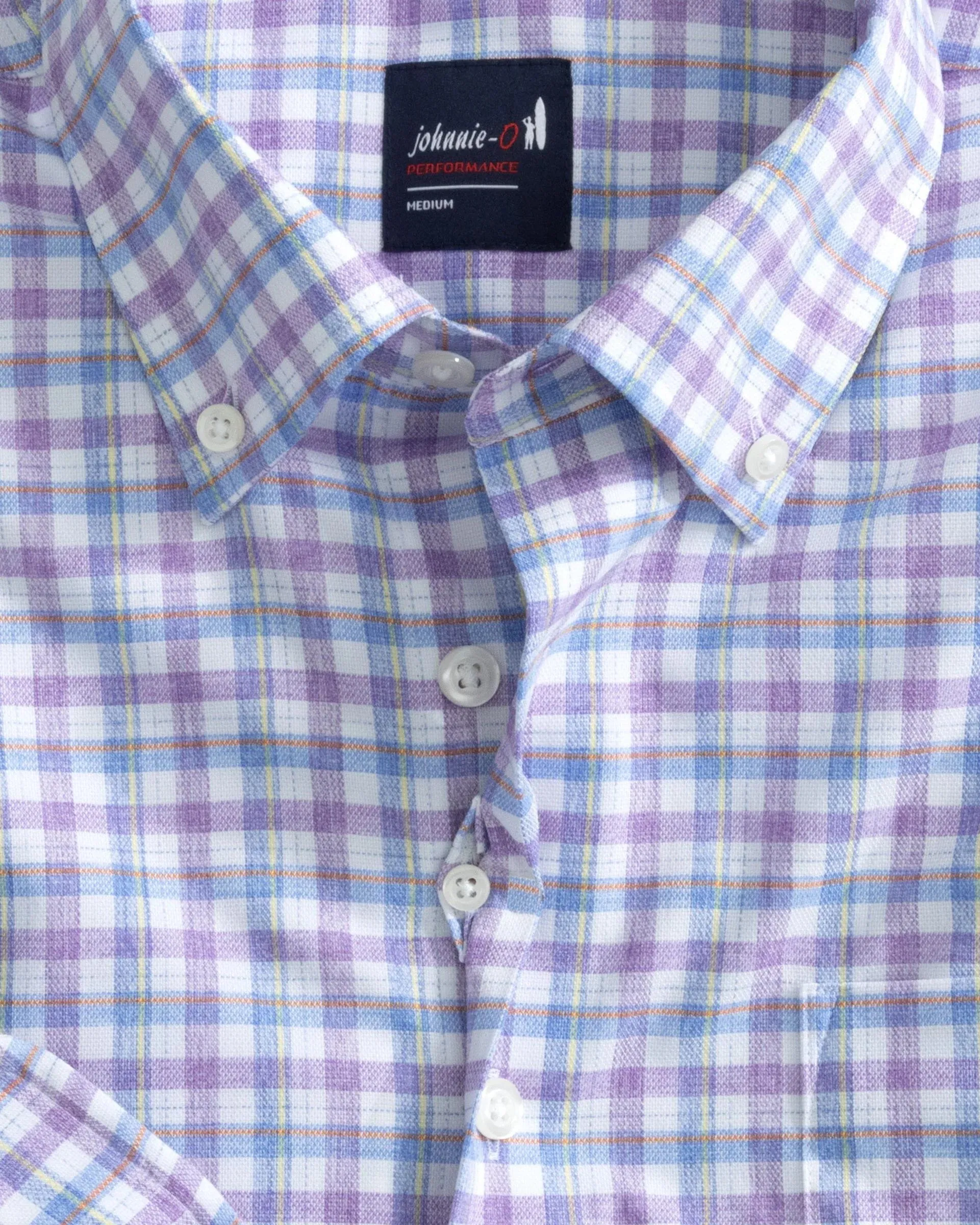 Hughes Performance Button Up Shirt in Cascade by Johnnie-O