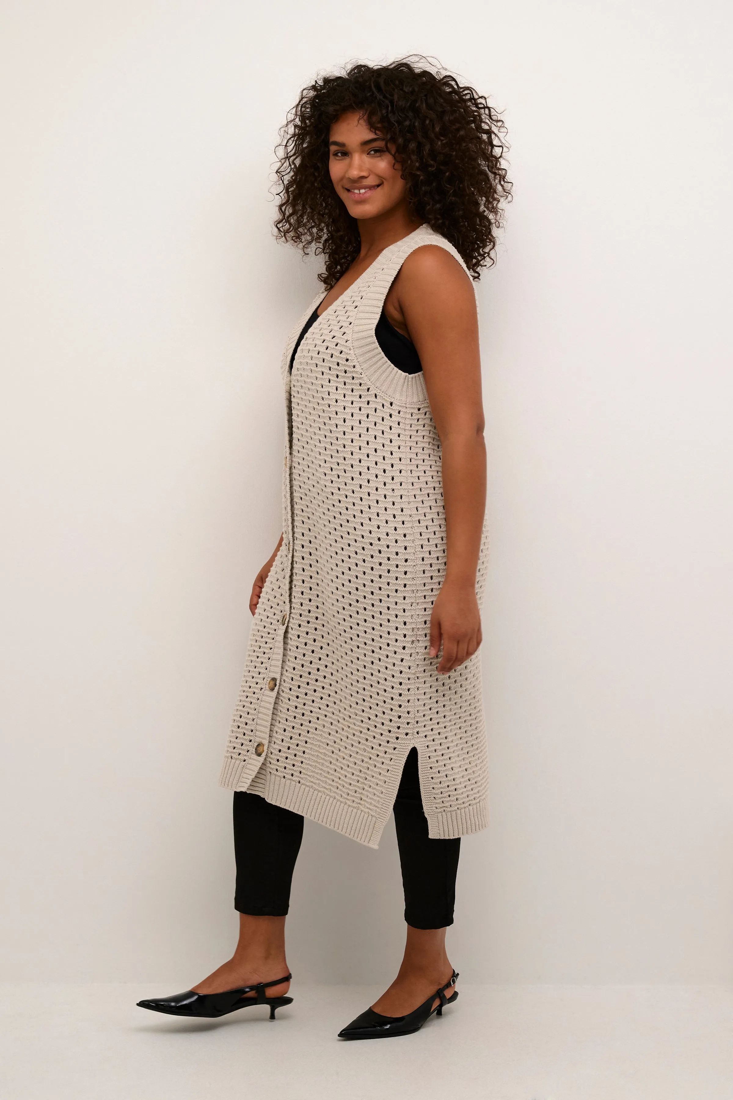 Kaffe Curve Elis Knit Waistcoat