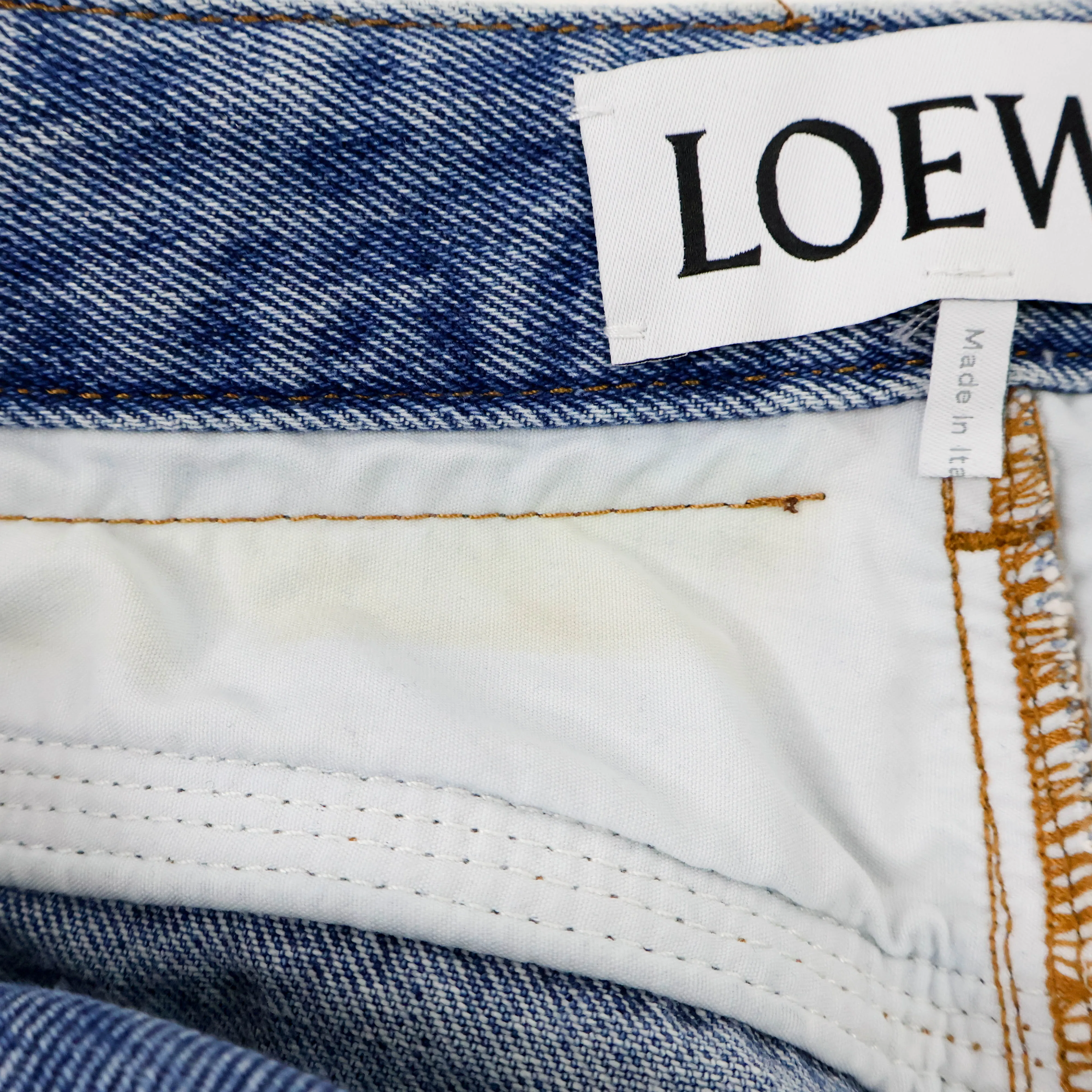 Loewe Pants Denim Logo