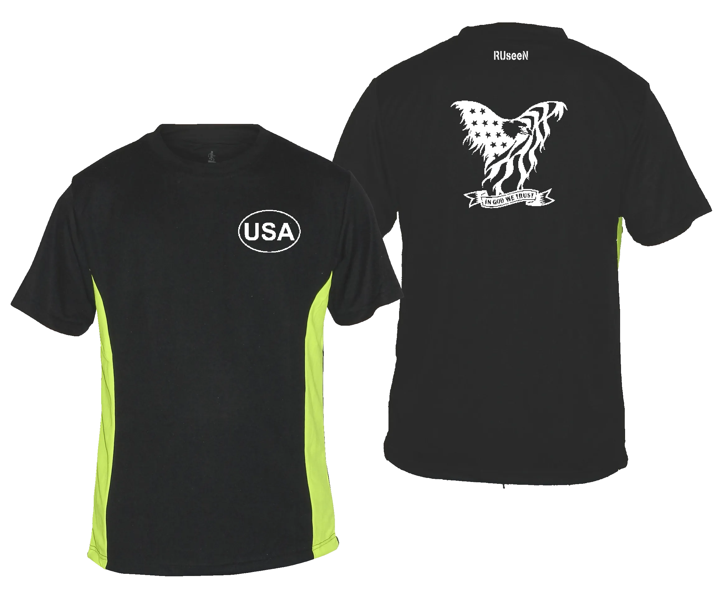 Men's Reflective Short Sleeve Shirt - In God We Trust