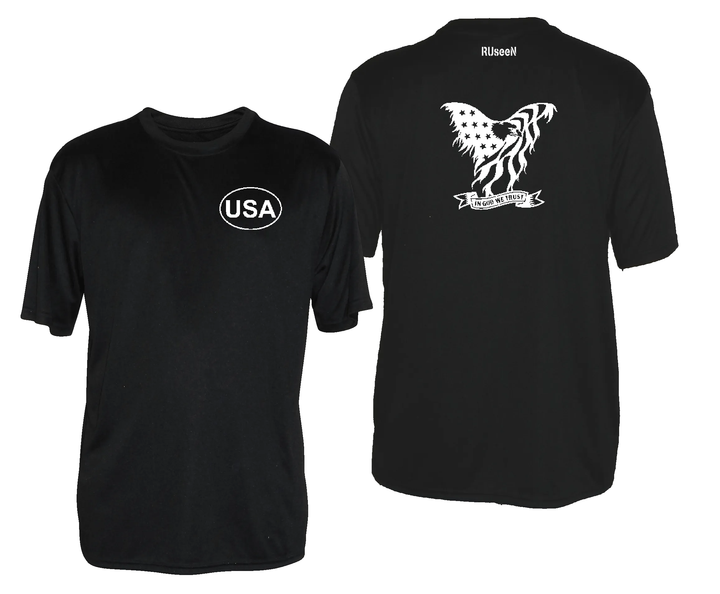 Men's Reflective Short Sleeve Shirt - In God We Trust