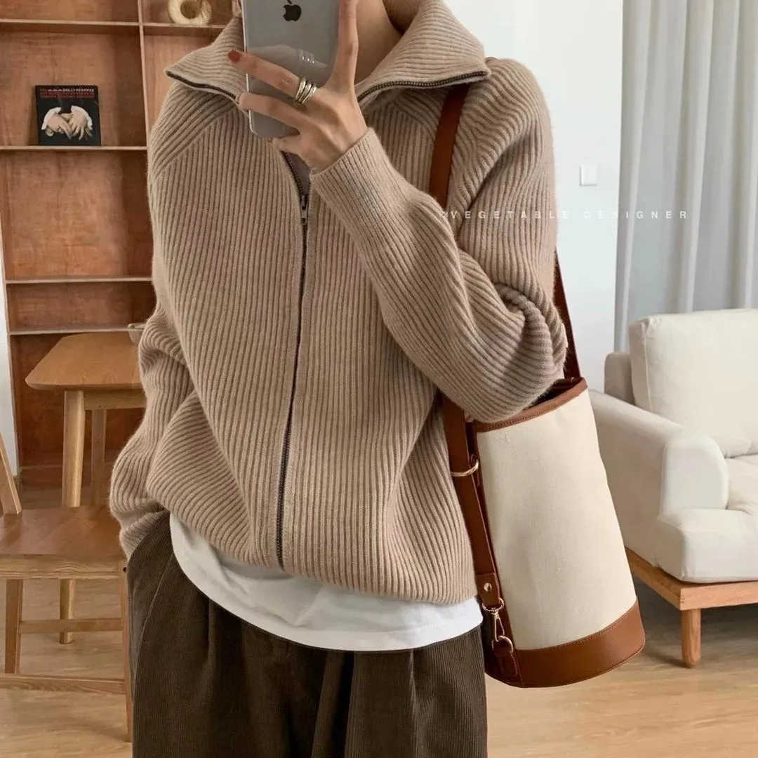 New Oversize Womens Sweaters Autumn Vintage Cardigans Loose Winter Sweater Knitted New Women Cardigan Knit Button Loose