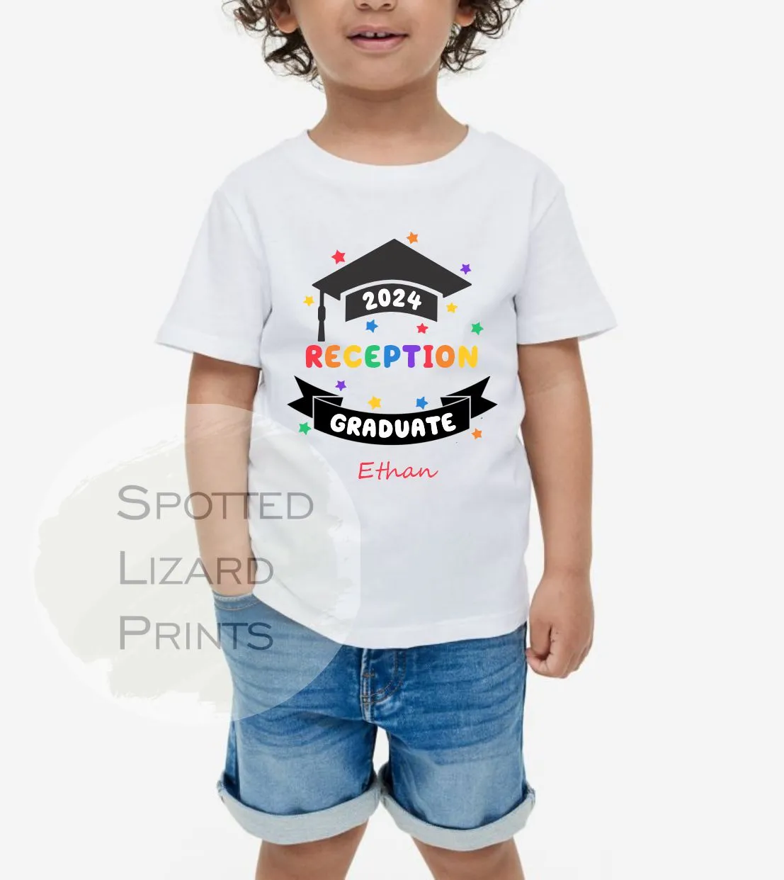 Personalised Nursery Graduation, Preschool, Reception, School Graduation Kids T-Shirt