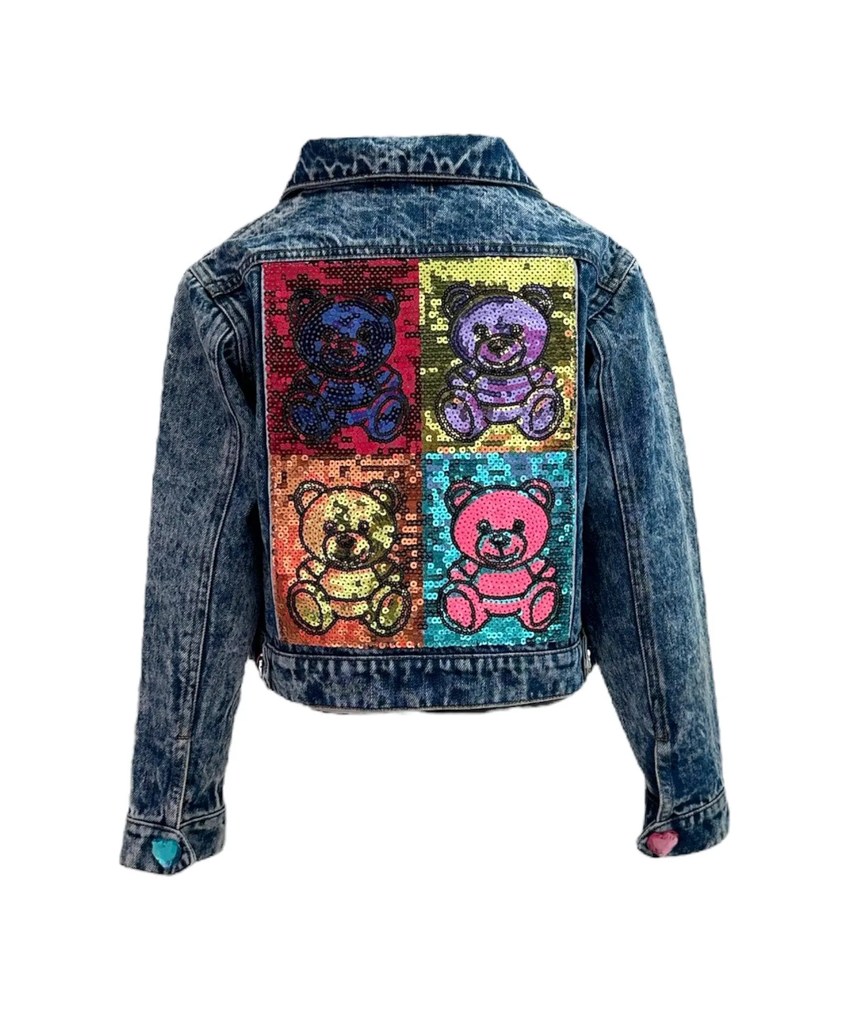 Pop Art Rainbow Bear Denim