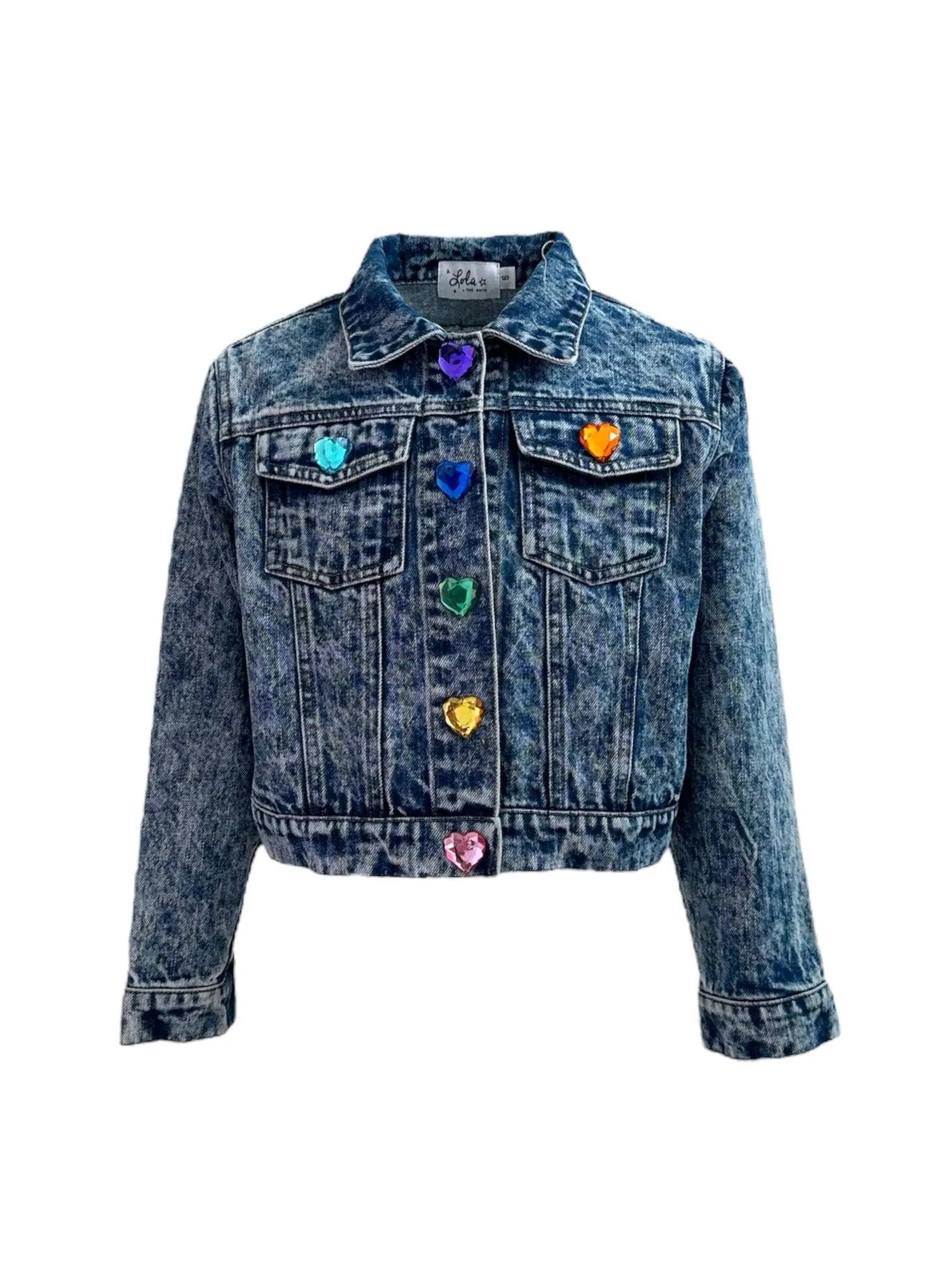 Pop Art Rainbow Bear Denim