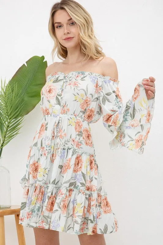 Quinn Floral Off The Shoulder Dress