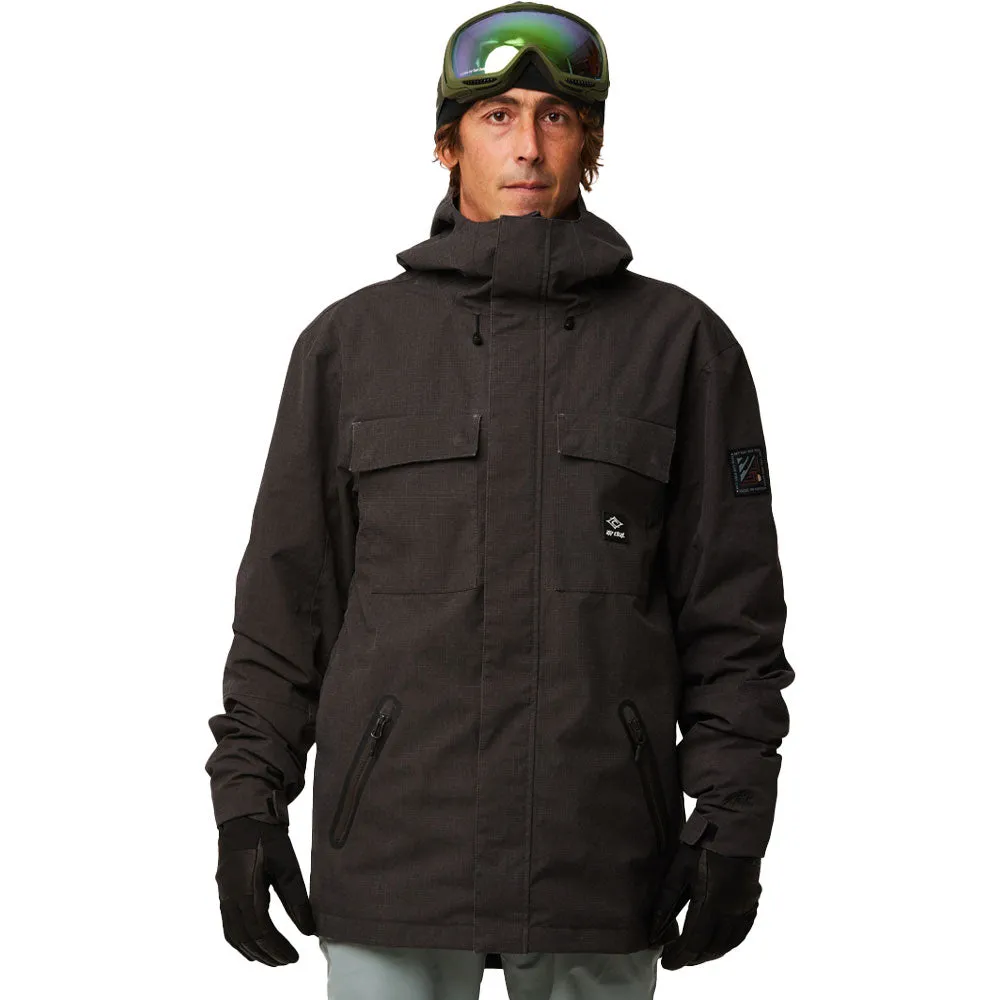 Rip Curl Pinnacle Snowboard/Ski Jacket - Washed Black