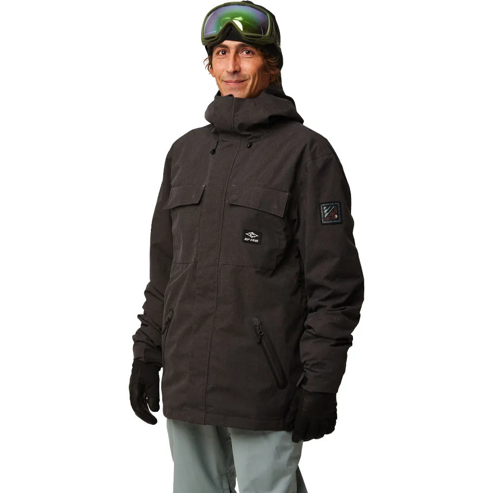 Rip Curl Pinnacle Snowboard/Ski Jacket - Washed Black