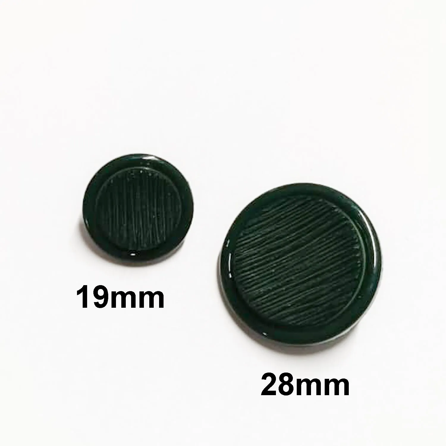 Round Textured Shank Button 19mm