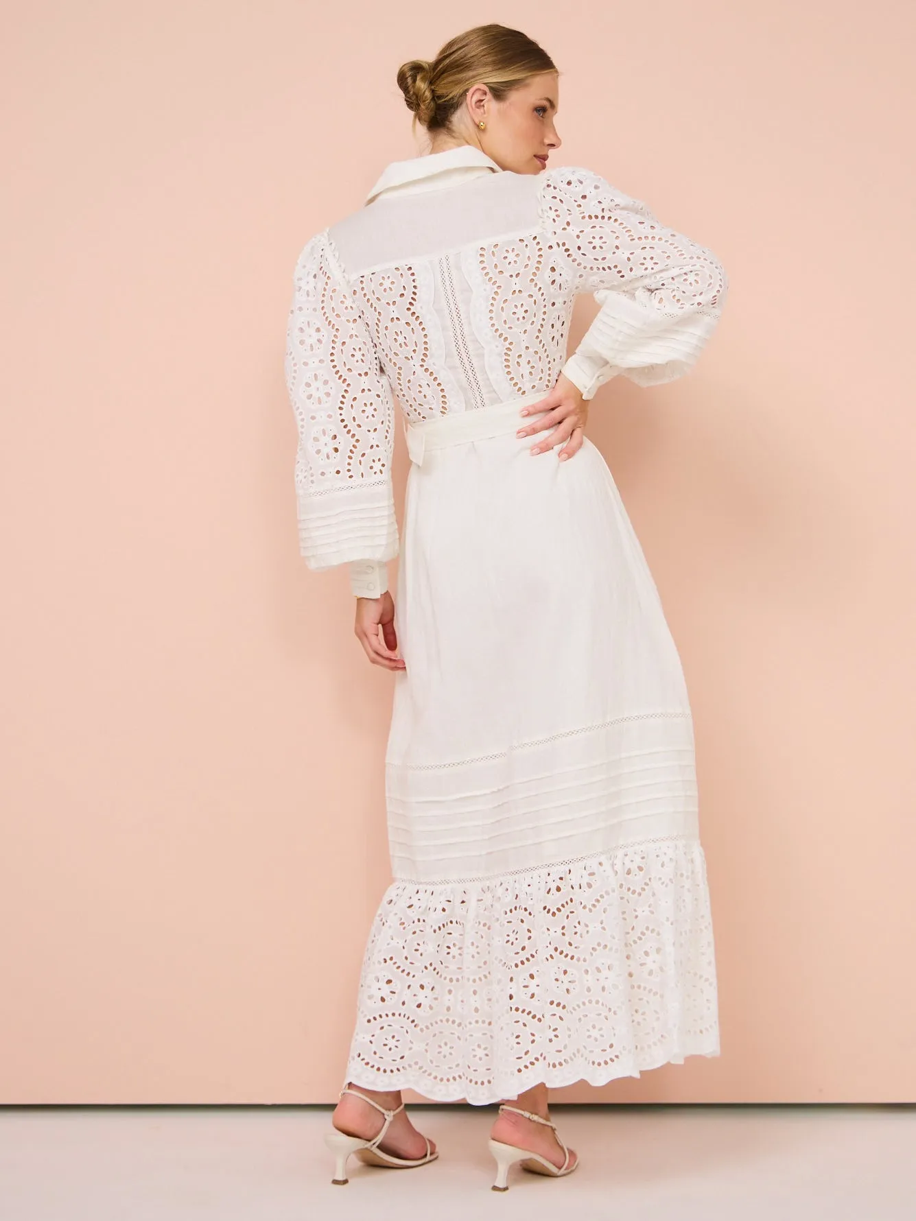 Saint Armont Lara Maxi Shirt Dress in Ivory