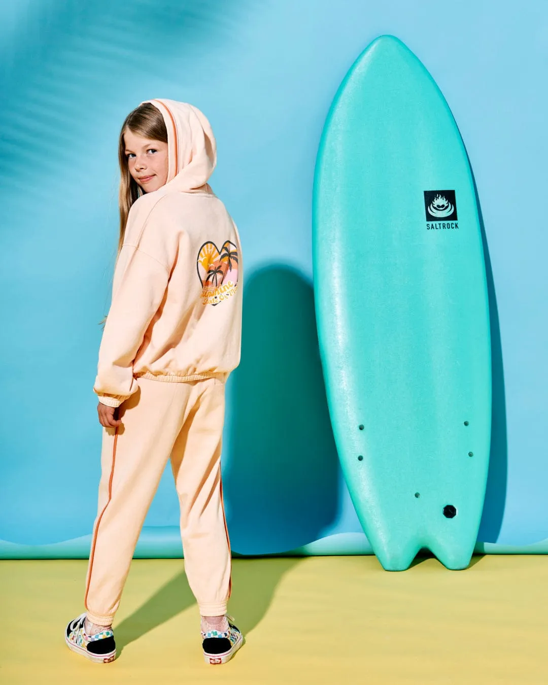 Sunshine State - Kids Zip Hoodie  - Peach