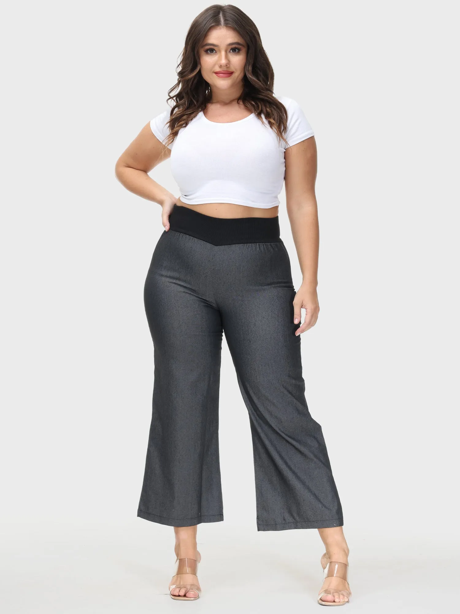 Thin Section Loose Wide-leg High-Waisted Jeans