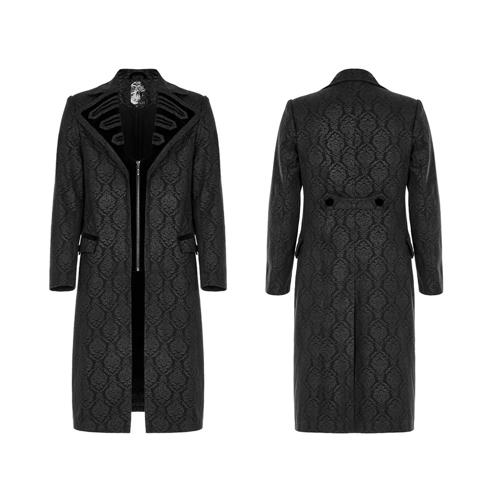 Victorian-Inspired Gothic Long Coat for Men