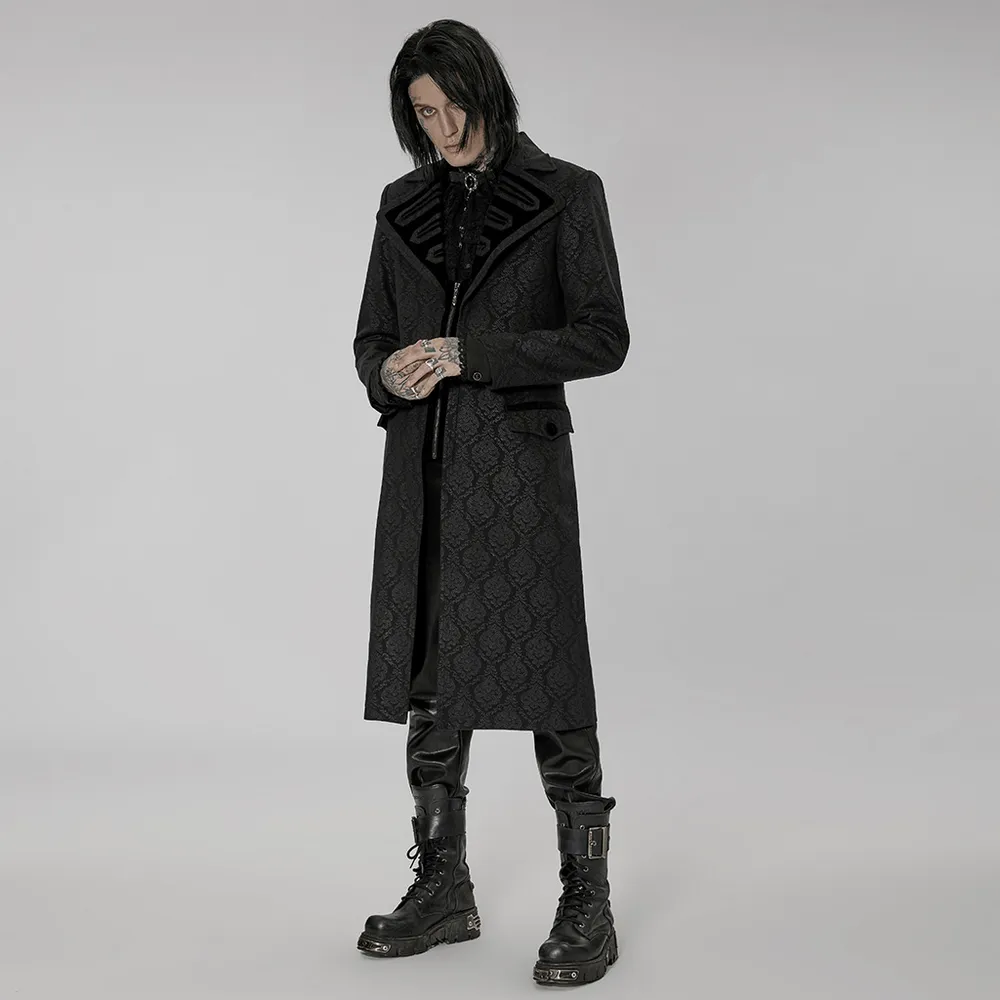 Victorian-Inspired Gothic Long Coat for Men