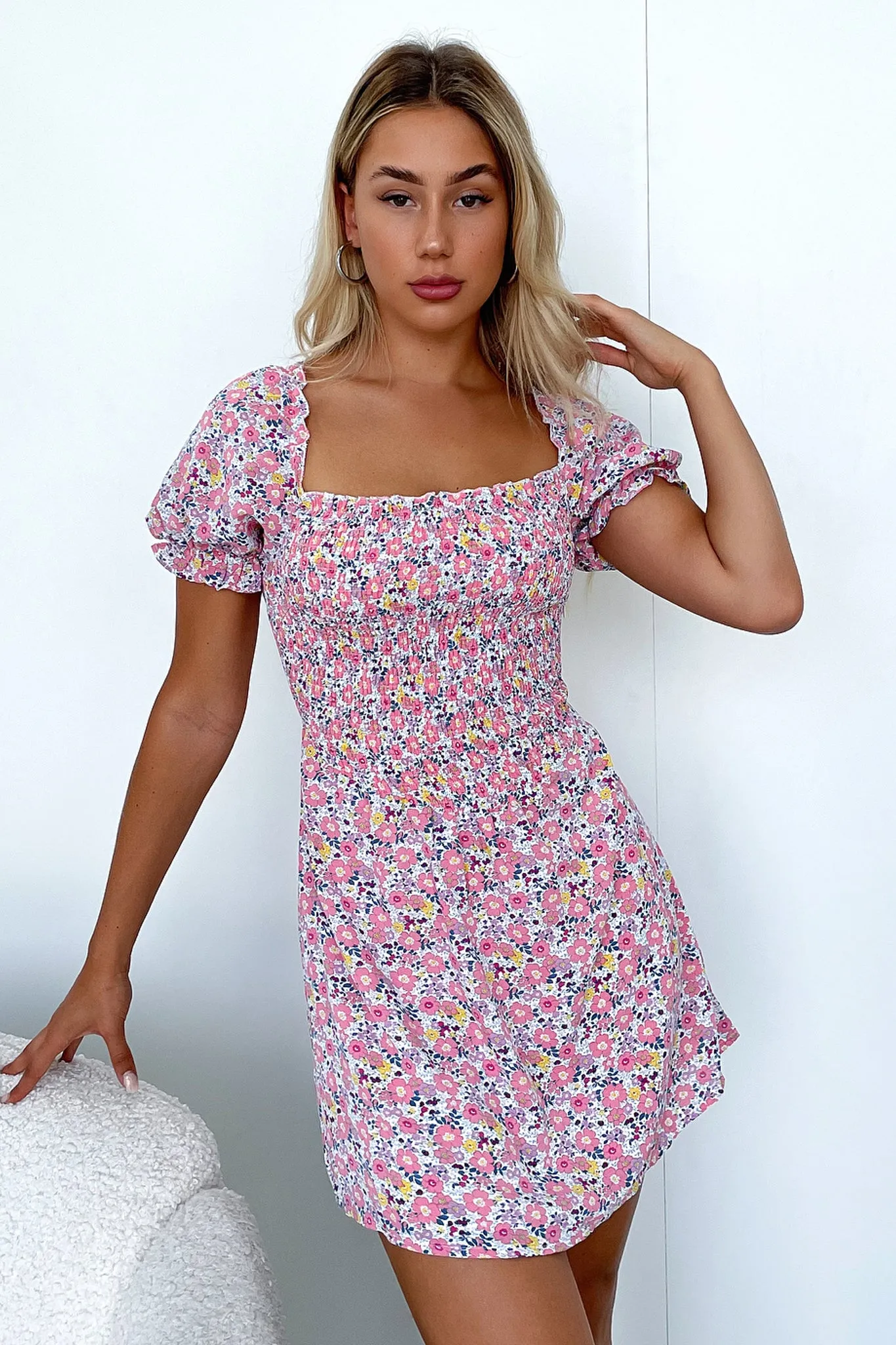 Vinnie Dress - Pink Floral